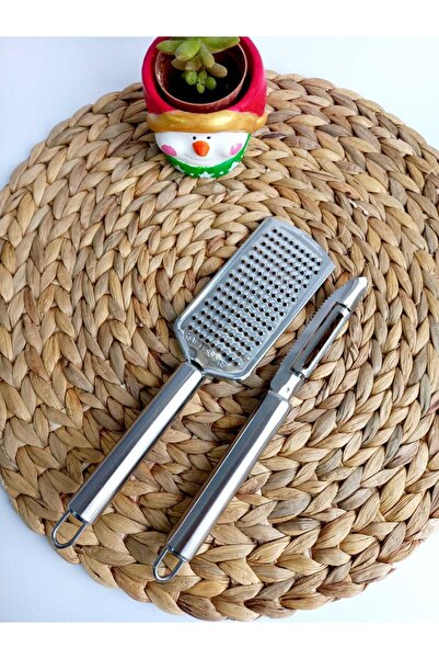 lufy طقم مبشرة ومقشرة يدوية مكون من قطعتين، مبشرة، مقشرة، مخرطة