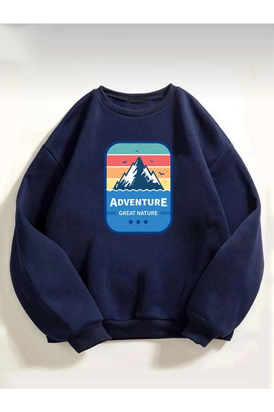 Rokeby Φούτερ Unisex Great Nature με στάμπα Oversize