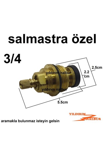 yıldırım nalbur Özel Salmastra 3/4 Geniş Tip Prinç Salmastra Şişman