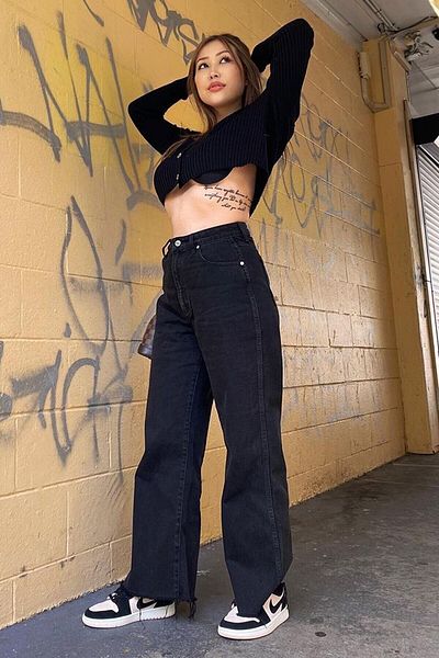 Trn JNS Τζιν παντελόνι Alice 90s Super High Waist Loose Lycra - Χαλαρή Εφαρμογή