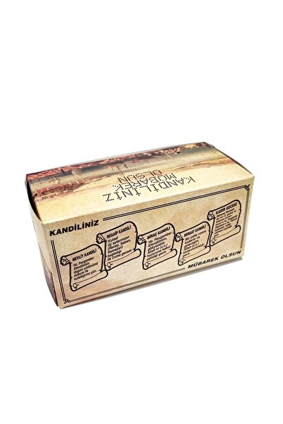 ecen ambalaj Kandil Simidi Kutusu 8x8x16,5 Cm 100 Adet