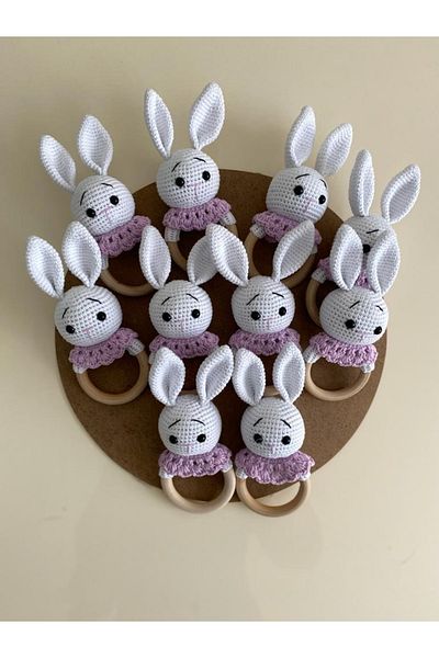 Malzek Amigurumi Organic Knitted Toy Rattle