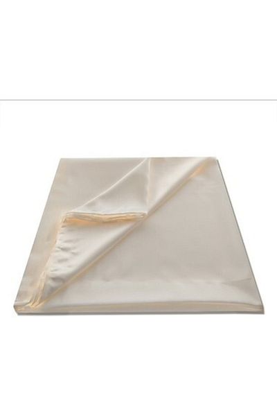 Taç Cream Satin Sunshade with Tulle Curtain and Satin Sunshade with Cornice