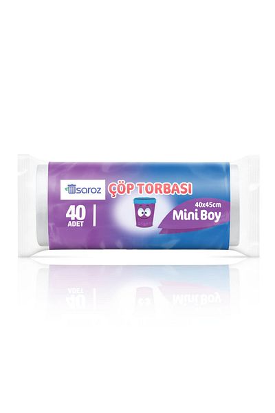 Saroz Mini 40 Pieces Garbage Bags - 40*45 Cm