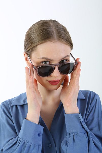 ModaLand Mh 8890 Light Frame Smoked Unisex Sunglasses
