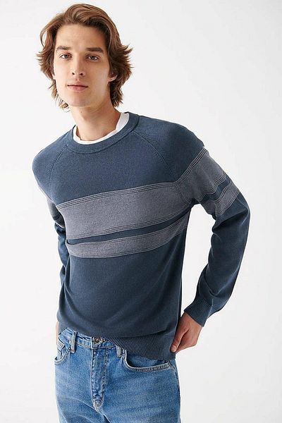 Mavi Ανδρικό πουλόβερ Crew Neck Night Navy Blue 0710034-70490