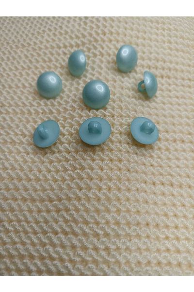 hobim42 Κουμπί Pearl Baby Knitting Hobby Κουμπί 8 τεμαχίων μεσαίου μεγέθους Aqua Green