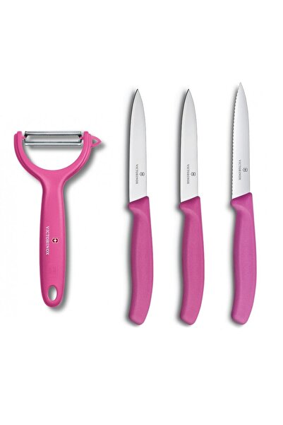 Victorinox Pembe Soyacak Ve Soyma Bıçak Seti 6079