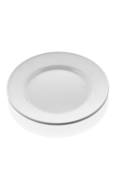 FAYA HOME Tria 6 Pieces Melamine Plain Serving Plate 21 Cm White (DIATER:21 CM HEIGHT:2.8 CM)