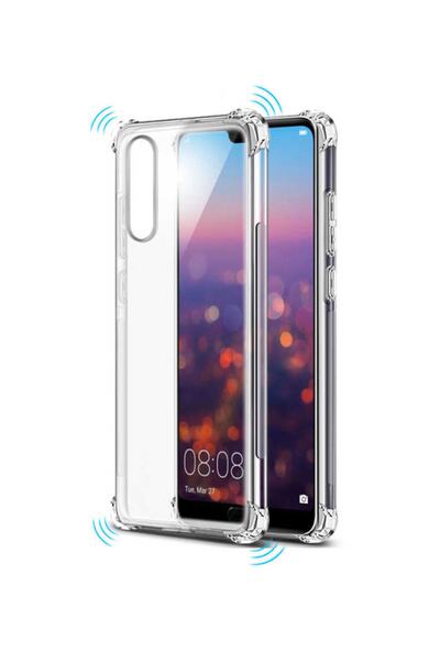 ZM STORE Huawei P20 Lite Kılıf Zore Nitro Anti Shock Şeffaf Silikon Kapak