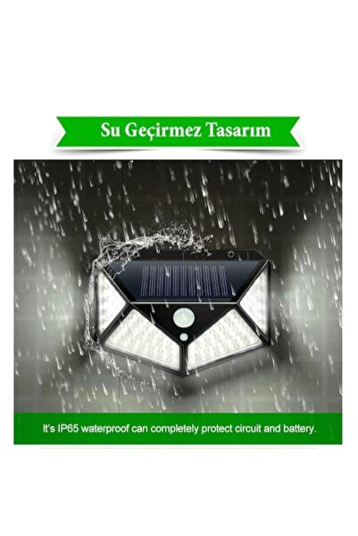 DDTREND Güneş Enerjili Hareket Sensörlü 100 Ledli Lamba Geniş Açı Solar Bahçe...