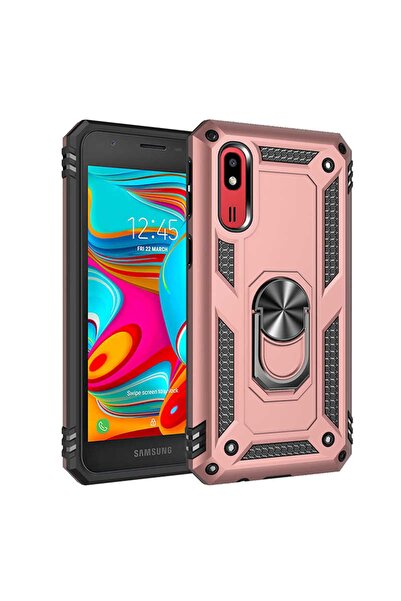 ZM STORE غطاء حماية لهاتف سامسونج جالاكسي A2 كور من زور فيجا مع حلقة وحامل