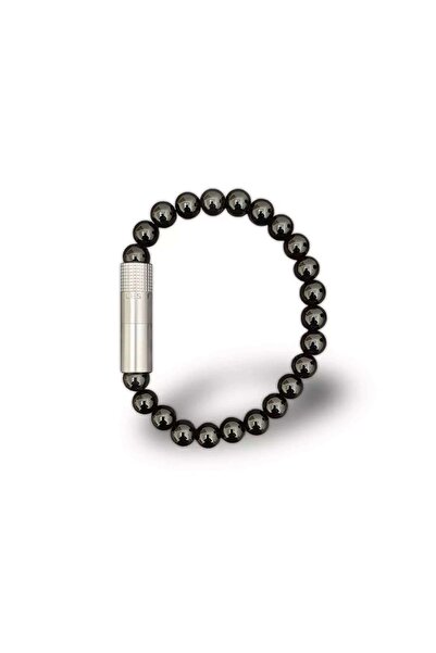 Les Fines Lames Punch Bileklik Steel Oniks 8 Mm - L