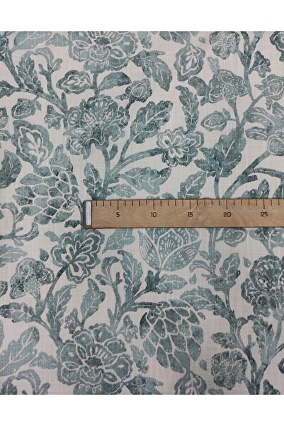Evcimenhome Keten Parça Kumaş 170cmx135cm Leaf2yeşil