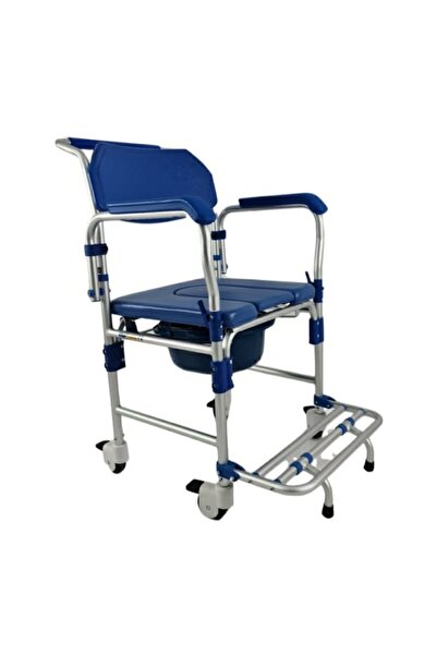 ABC Alüminyum Tekerlekli Sandalye Klozetli Banyo Sandalyesi