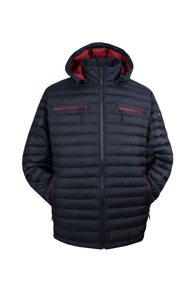 DEKONS Plus Size Hooded Detachable Coat