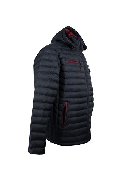 DEKONS Plus Size Hooded Detachable Coat