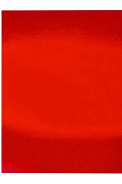 Genel Markalar 50*70 Cm Metalik Fon Kartonu - Aynalı Fon Kartonu - Kırmızı - 250 gr 5 Adet