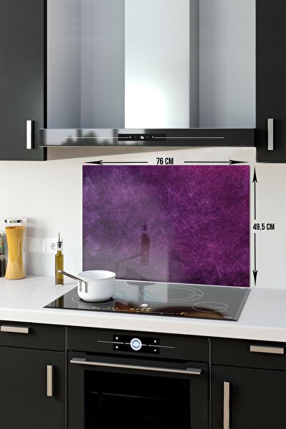 Decorita Zaštitna ploča za stakleni šporet | Ljubičasta tekstura | 49,5 cm X ...