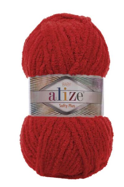 Alize Soft Plus Red 5 Pieces Color: 56
