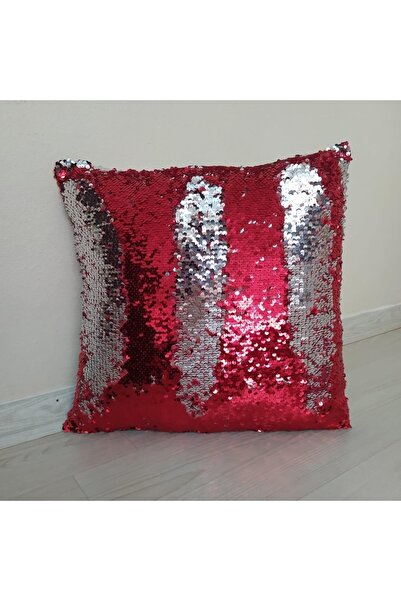 YILMAZHOME غطاء وسادة مزخرف مزين بالترتر