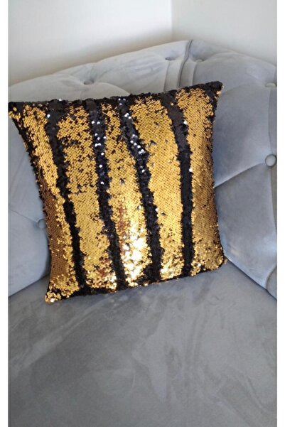 YILMAZHOME Διακοσμητική Μαξιλαροθήκη με Παγιέτες