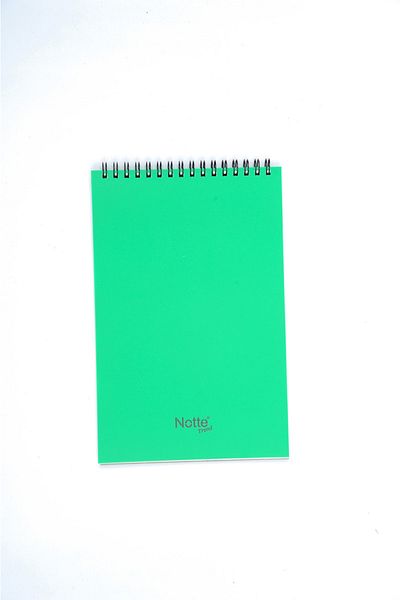 Notte غطاء بلاستيكي سبرالي A5 Trend Memo Pad 80 ورقة مربعة