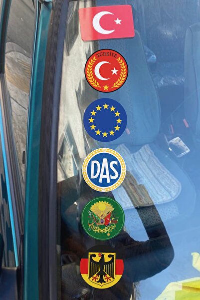 STİCKERCI BEY مجموعة ملصقات ختم جمركية لخروج السيارة من اسطنبول أنقرة TR مقاس...