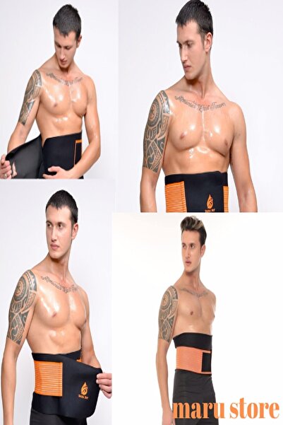 SAUNA SUIT Termal Korse Bel Göbek Basen Zayıflama Terleme Termal Kemer Yağ Ya...