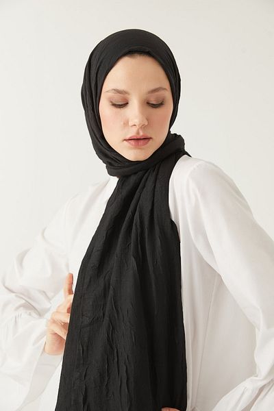 FRESCO SCARFS Eșarfă Hijab bambus pentru femei*negru