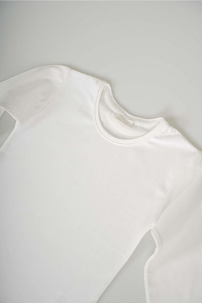 MİNİKO KİDS Girl Boy Long Sleeve Lycra Solid Color Baby Badi