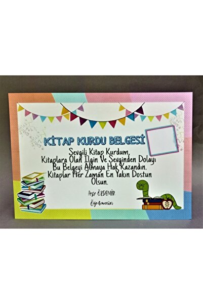 Kitap Kurdu Belgesi (5 Adet)