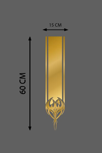 STİCKERCI BEY ملصق شريطي لغطاء الرأس مقاس 15*60 سم غطاء غطاء منقوش على شكل هيكل السمكة ملحق رقائق معدنية ملصق لاصق معدل