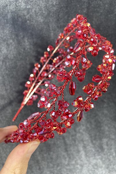 Bontex Χειροποίητο μοντέλο Μαρία με κρυστάλλινες πέτρες κόκκινου χρώματος Jan...