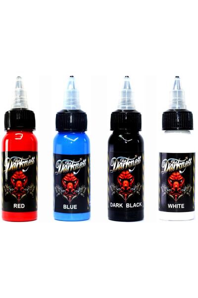 DARKNESS Kalıcı Dövme Boyası 4 Renk 30 Ml