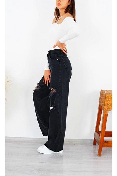 Trn JNS Sahura Anii 90 Denim Denim cu talie super înaltă pentru femei