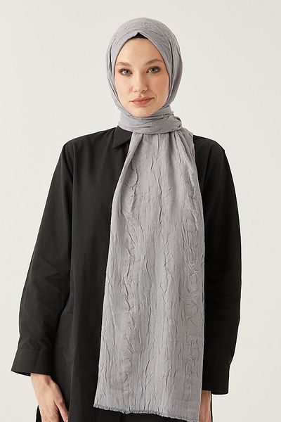 LOSYANA Bamboo Kraş Shawl Silver