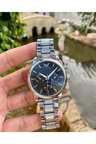 İSTLİV Erkek Gümüş Renk Kare Analog Kol Saati