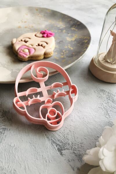 CESTOPİENO قالب كوكي للأطفال بتصميم مصاصة وردية