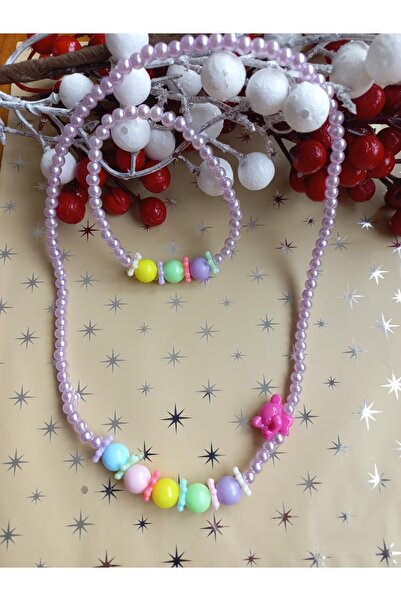 İPAR AKSESUAR Girl's Elephant Necklace and Bracelet