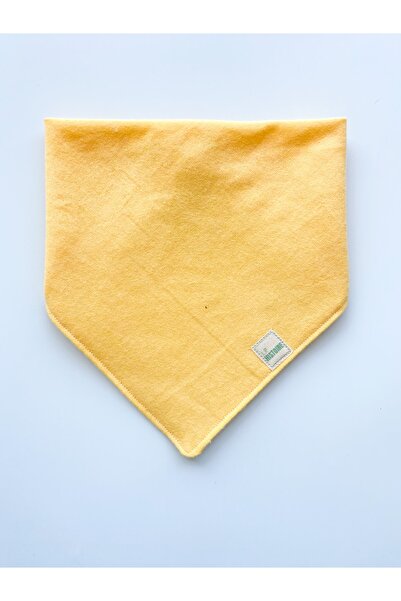 Le Petite Histoire 100% Cotton Yellow Flannel Baby Drool Bib-scarf