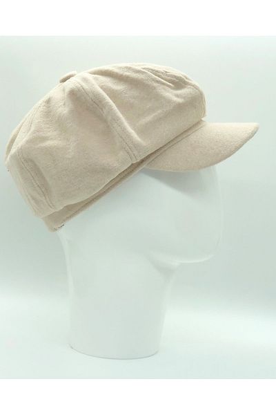 Hoppe Winter Stamped Wool Draped Women's Cap Hat
