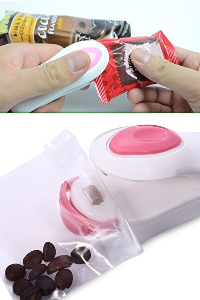 TechnoStation Yeni Nesil Poşet Kapatıcı Poşet Vakumlayıcı Pilli Poşet Ağzı Ya...