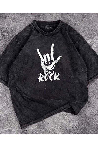 Touz Hakatumoda Прати Rock Unisex Потертий T-shirt