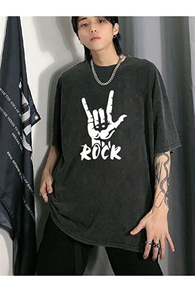 Touz Hakatumoda Прати Rock Unisex Потертий T-shirt