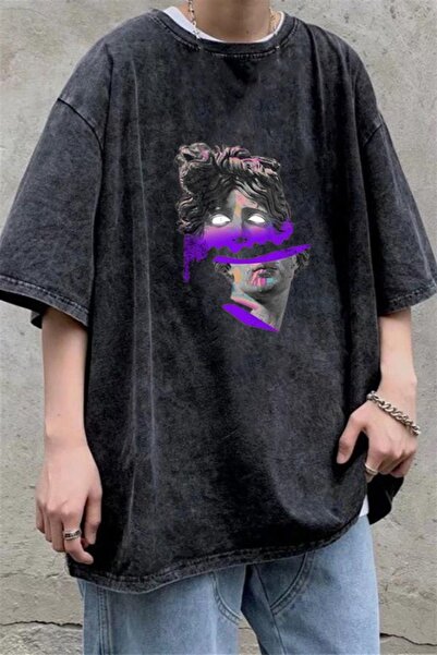 Touz Moda Dompuleri Fashion Washable Sculpture Art Unisex Vintage T-shirt