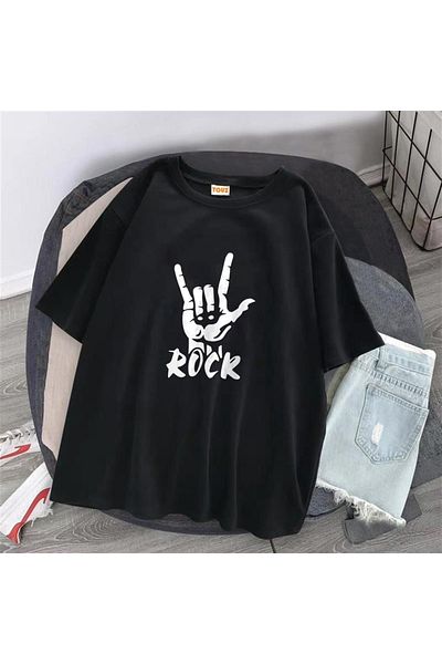 Touz Μπλουζάκι Grandükkan Rock Black Unisex Oversize