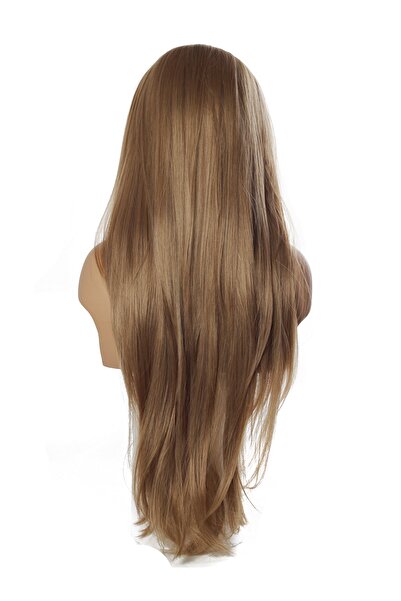 AYTUĞ PERUK Sentetik Medikal Uzun Tül Peruk Açık Kestane - Bal Köpüğü Ombreli 5/honey