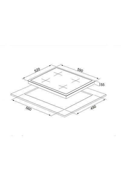Silverline Cs5629w01 Beyaz Cam Ankastre Ocak Woklu