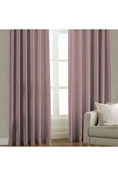 Taç Perdele de oprire a luminii, fără pliuri, roz pudrat